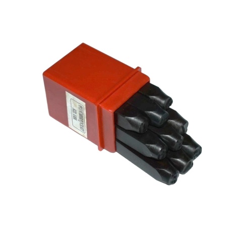 Numeratory znaczniki cyfry 4 mm. Zestaw 9 szt. Punktaki, wybijaki.