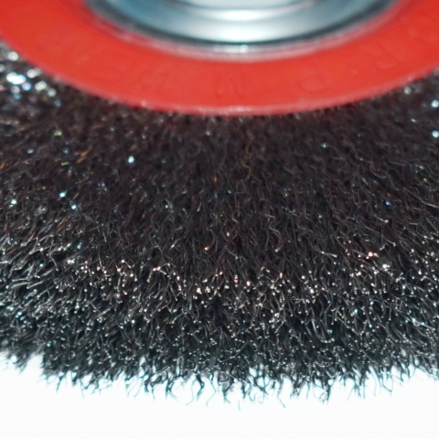 Szczotka tarczowa druciana 180mm Ø32 - do szlifierki czyszczenie rdzy