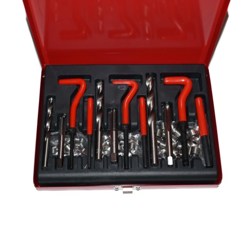 Zestaw do naprawy gwintów M6 M8 M10. Wkładki regeneracyjne. 88 elementów.