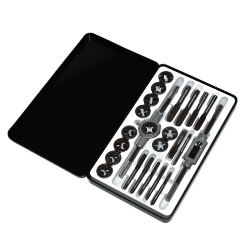 Zestaw gwintowników i narzynek 24el - M5-M12 NPT stal kaseta metalowa