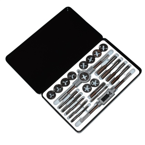 Zestaw gwintowników i narzynek 24el - M5-M12 NPT stal kaseta metalowa